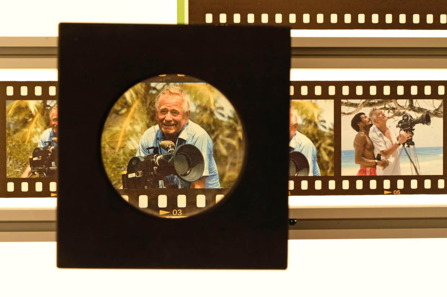 Dia-Streifen zeigen das filmische Schaffen von Heinz Sielmann