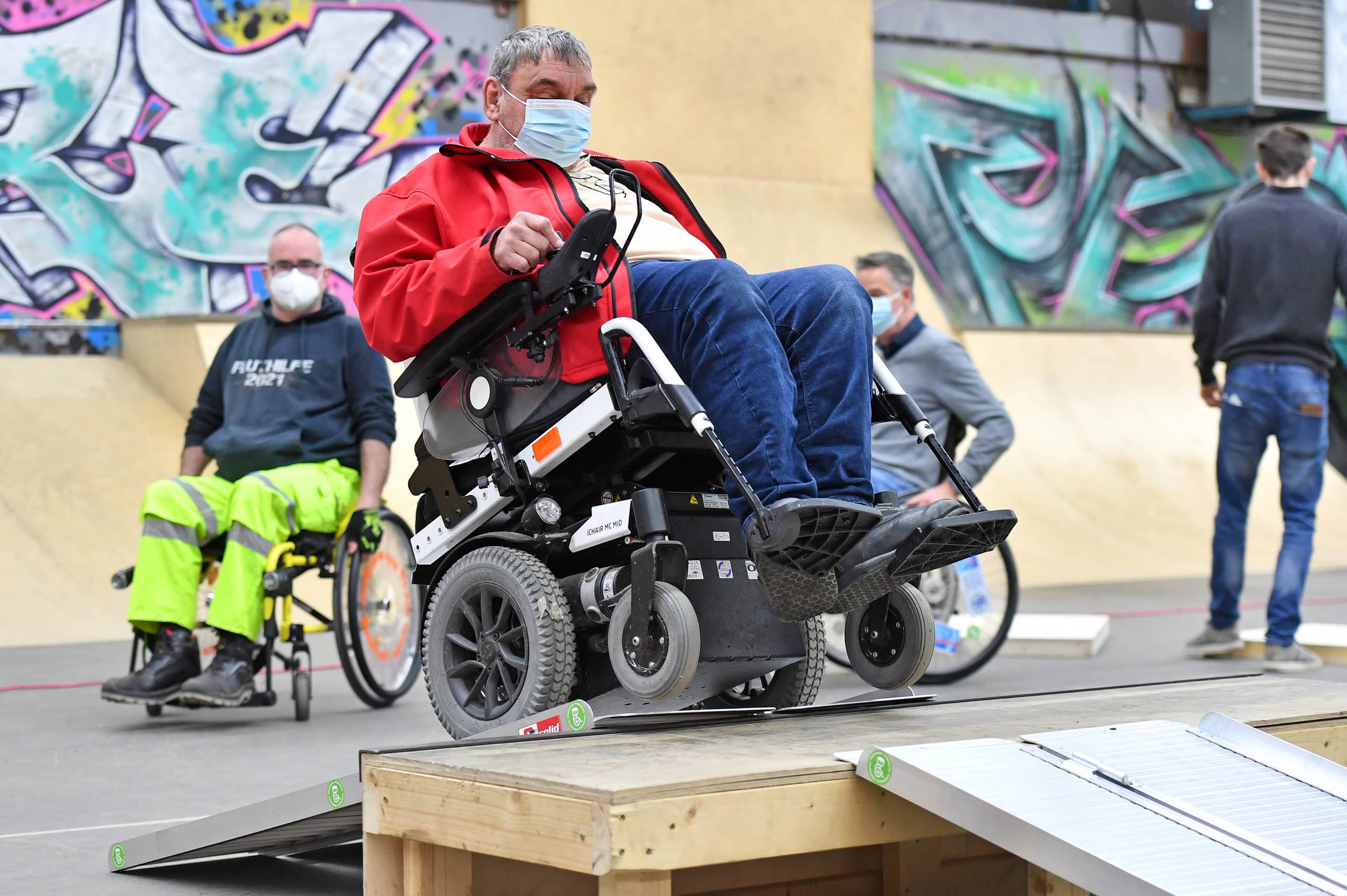 Rollstuhl-Basis in der Funsporthalle
